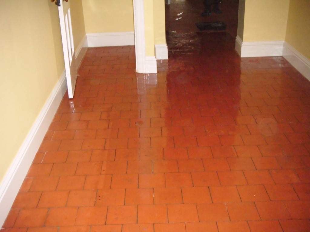 Quarry Tiles Deep Cleaned in Market Harborough After