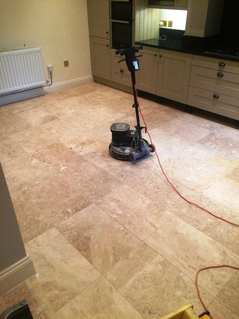 Marble Floor Before Cleaning and Polishing Melton Mowbray